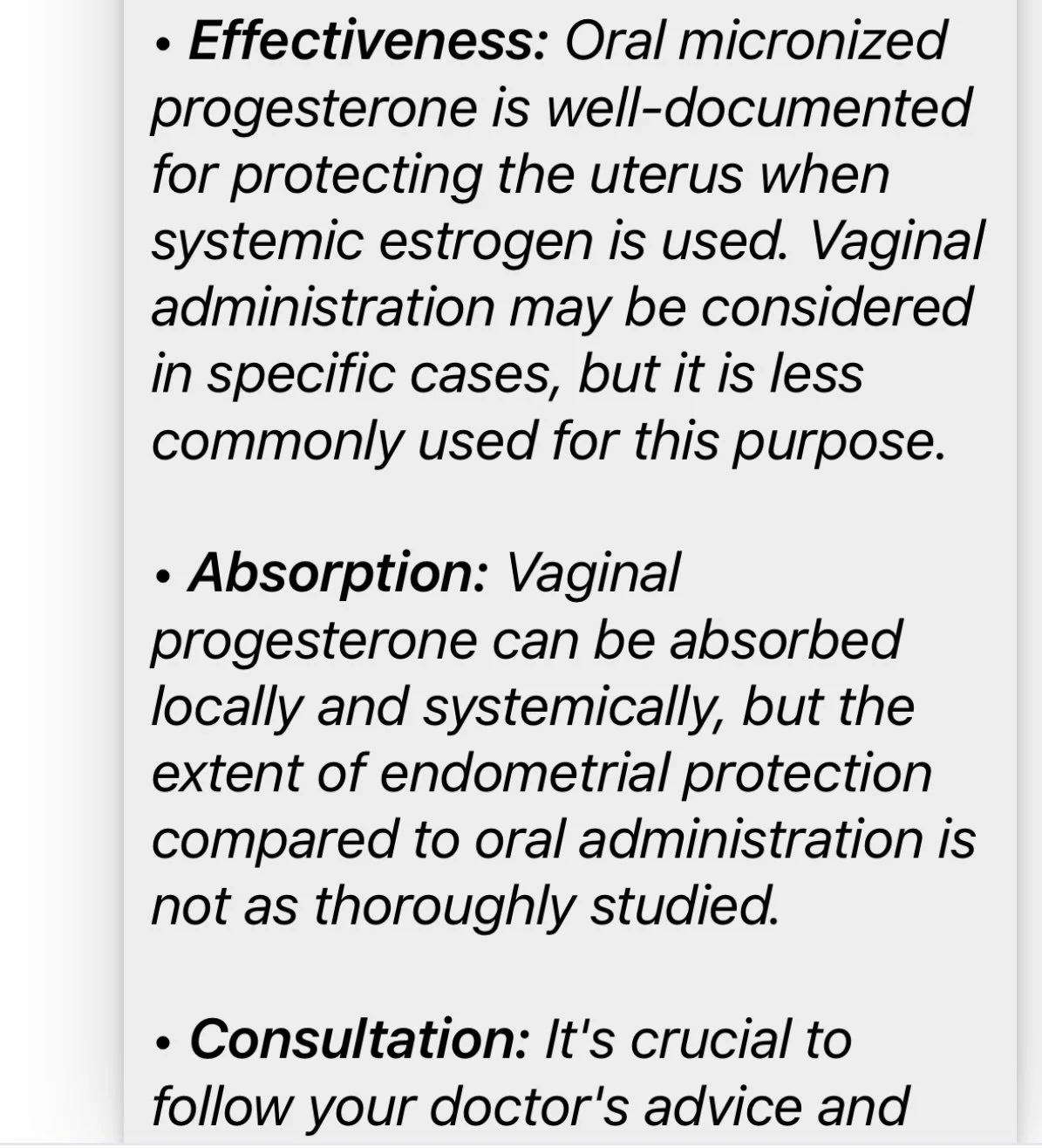 Screenshot of a mobile device showing a health Q&A from Elina Public, dated August 7, 2025, discussing non-hormonal medication options for hot flashes, including Fezolinetant (Veoza) that targets the neurokinin B receptor.