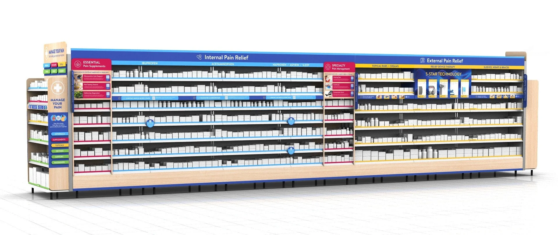 Bayer / Walmart Chronic Pain Relief Aisle