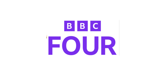 The logo of BBC Four, a British television channel, featuring the black and white BBC logo with the words 'FOUR' in purple beneath it.