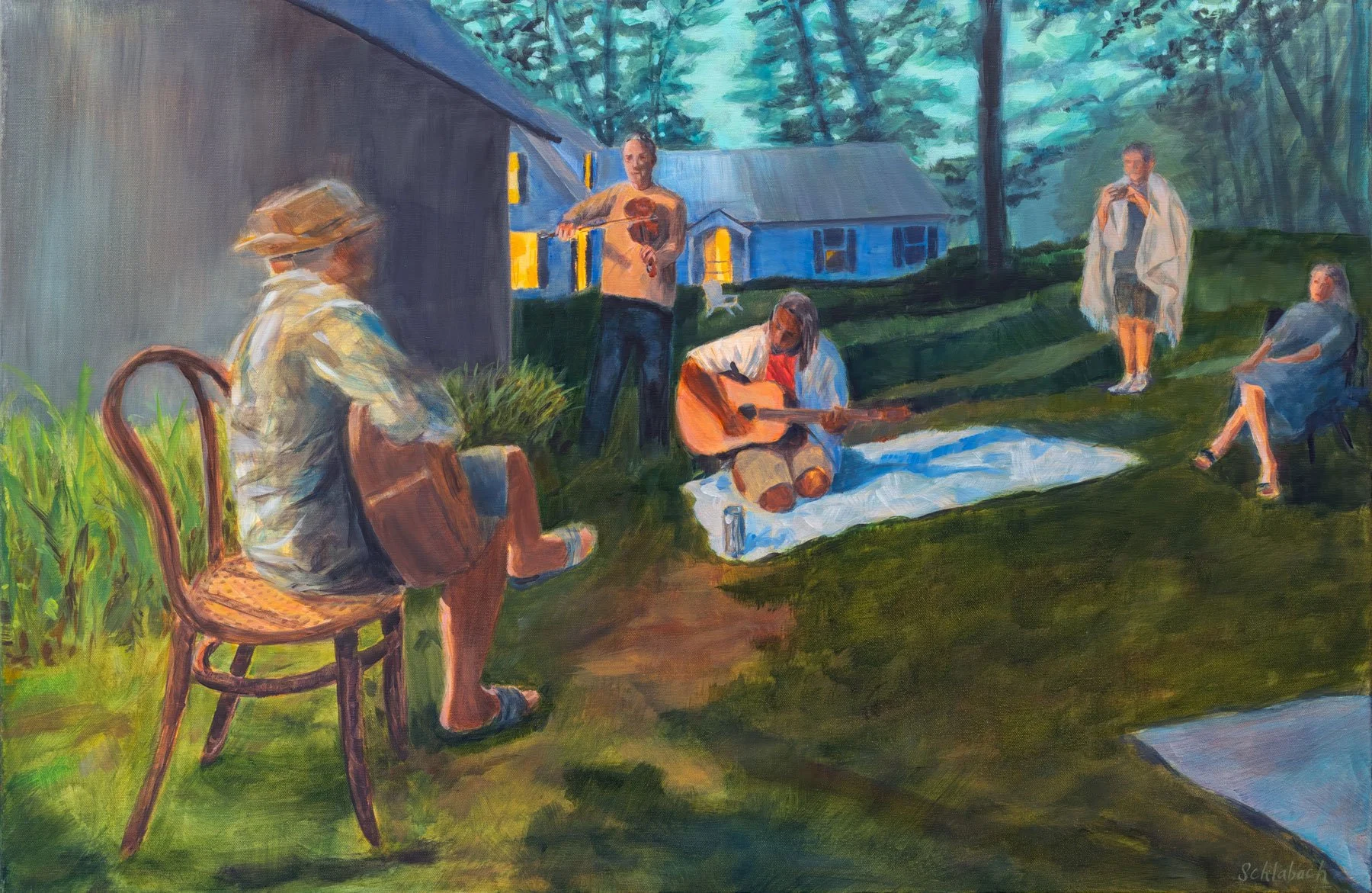 Music and Social Distance 36x24 $2100