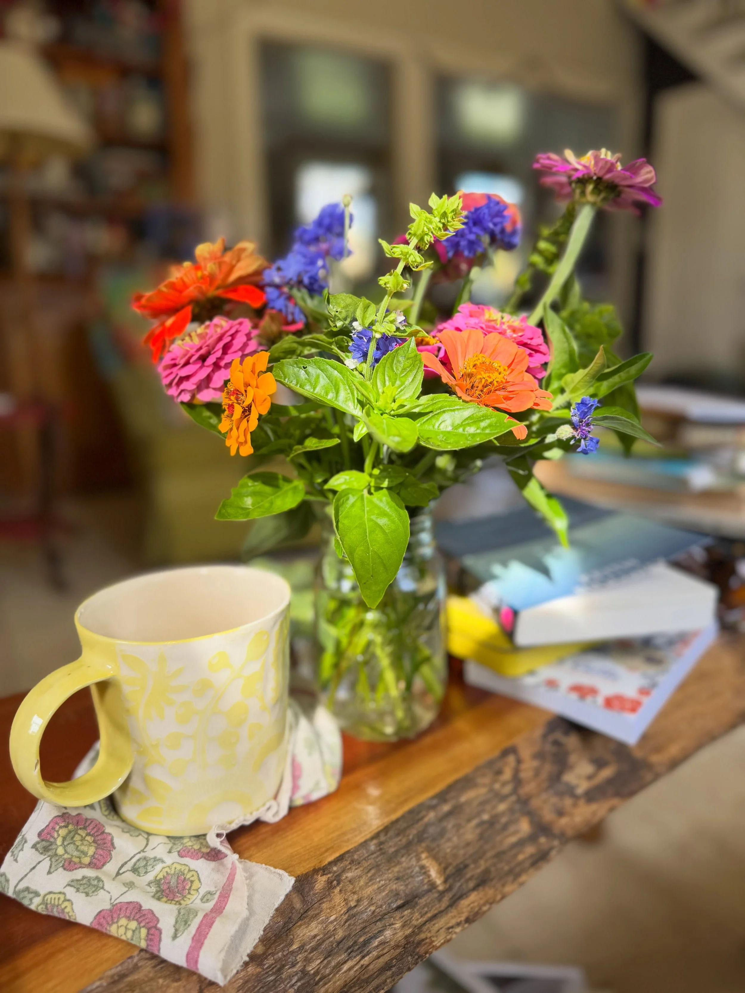 It takes a village to heal, and my village showed up with messages, flowers, mail, art, goodies, visits, phone calls, and offers of help at every turn. I&rsquo;m feeling better and stronger each day. Thanks for being here for me. When you need me, I&