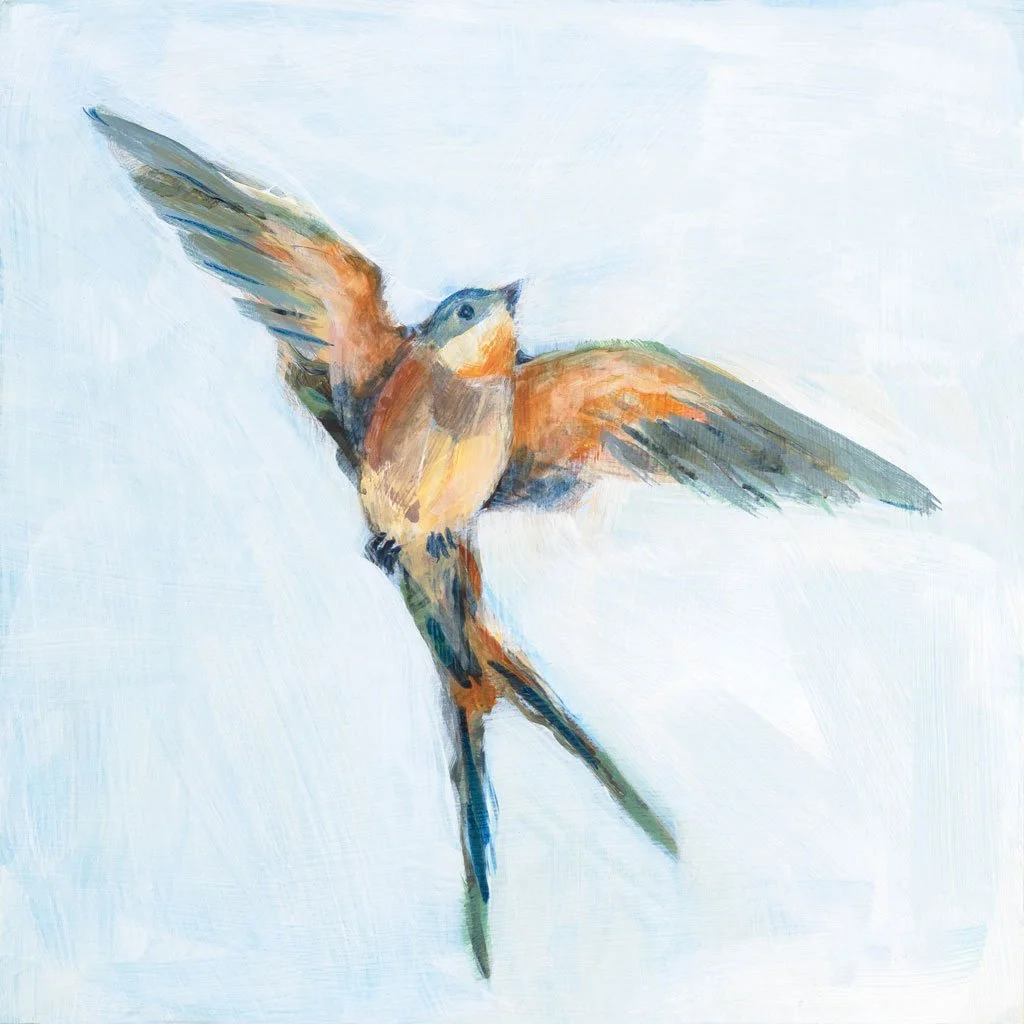 Barn Swallow Flight I 8x8 SOLD