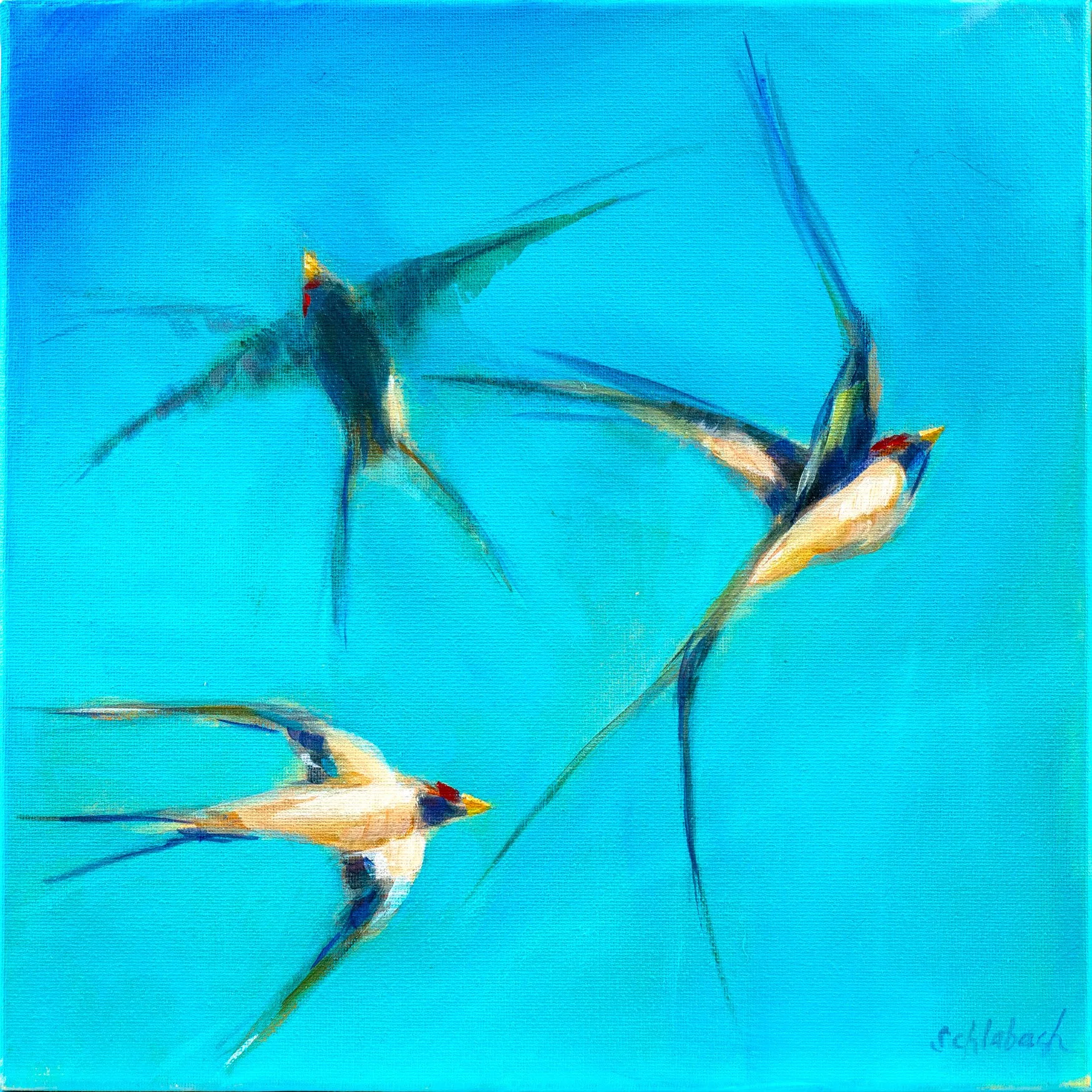 Threading the Blue I 12x12 $450