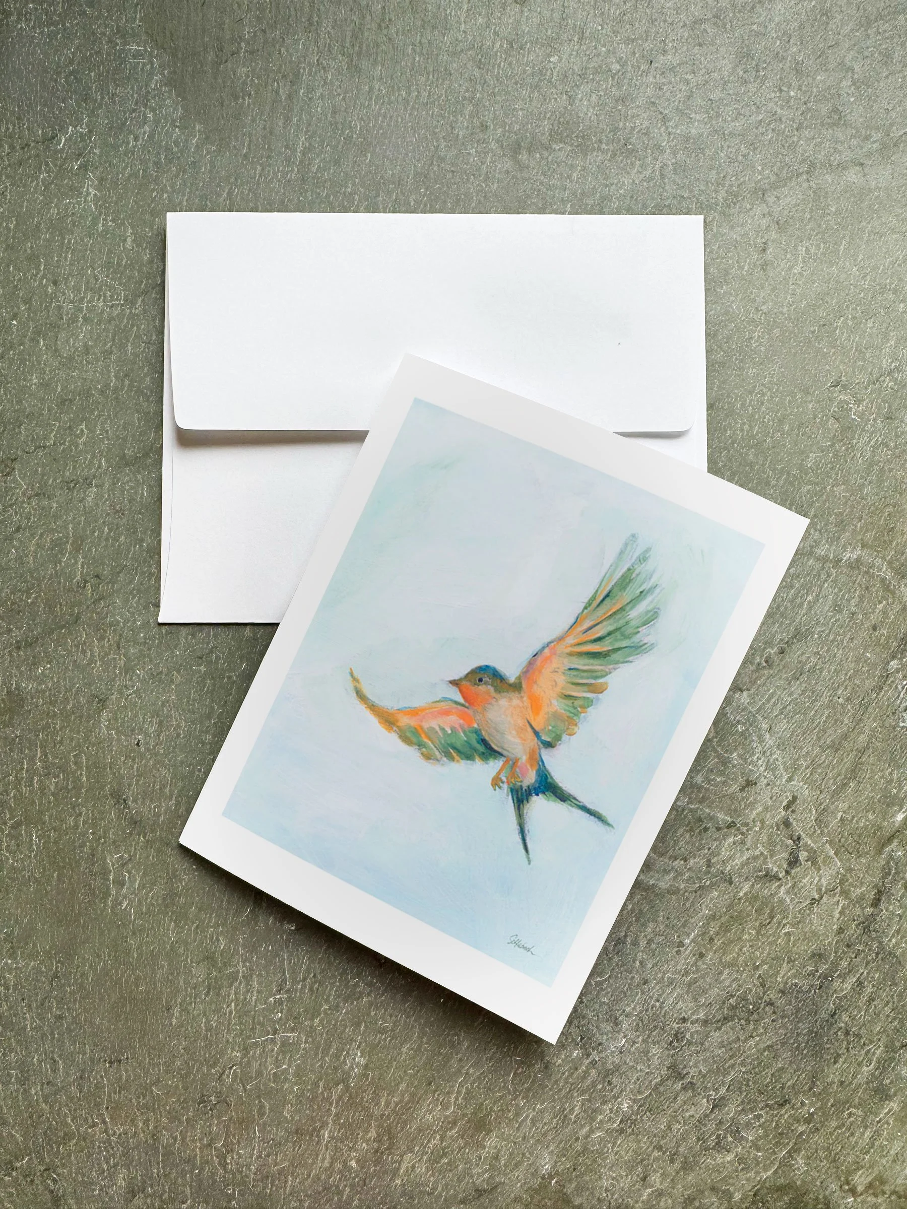 Barn Swallow Flight III A2 Card