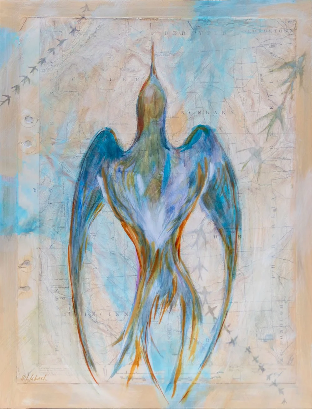 Golden Messenger 15.75x21 $950