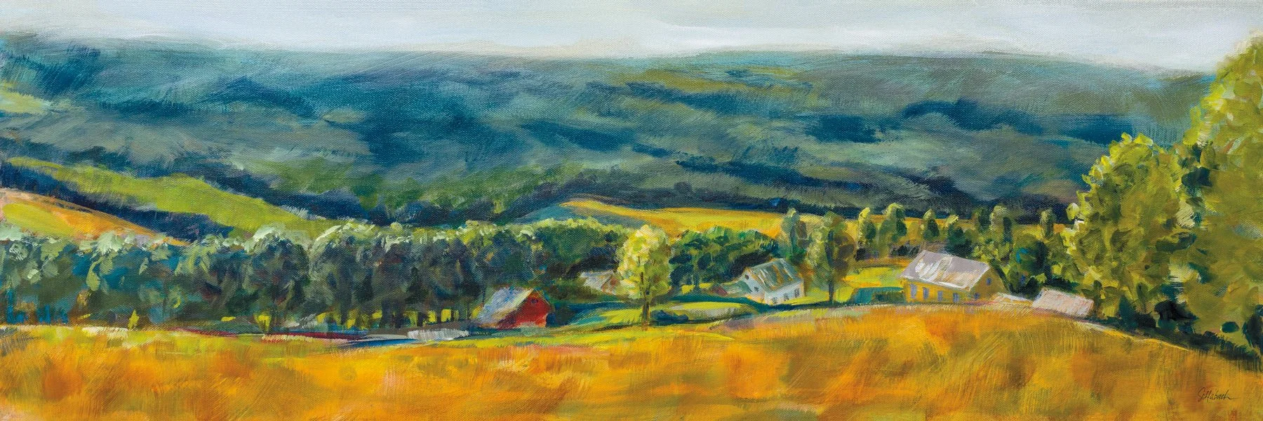 Hidden Village 36x12 SOLD