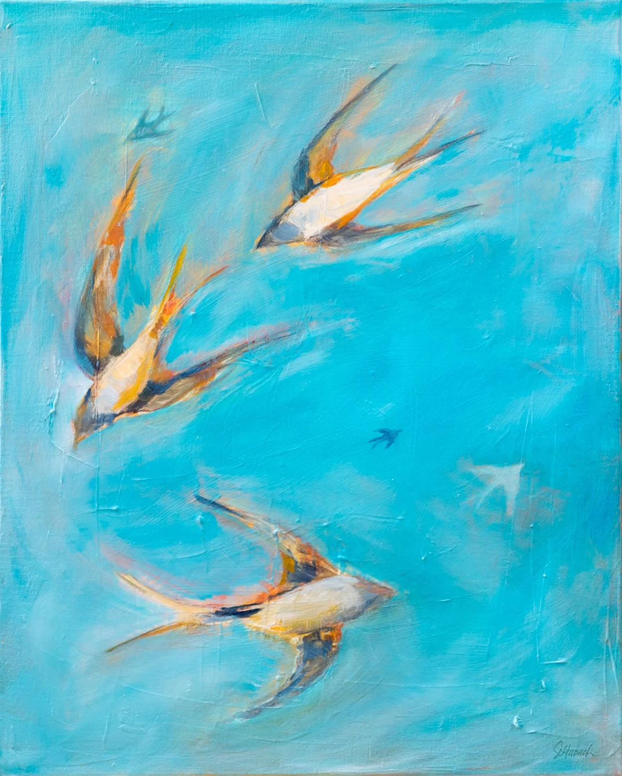 Flycatchers 16x20 $800