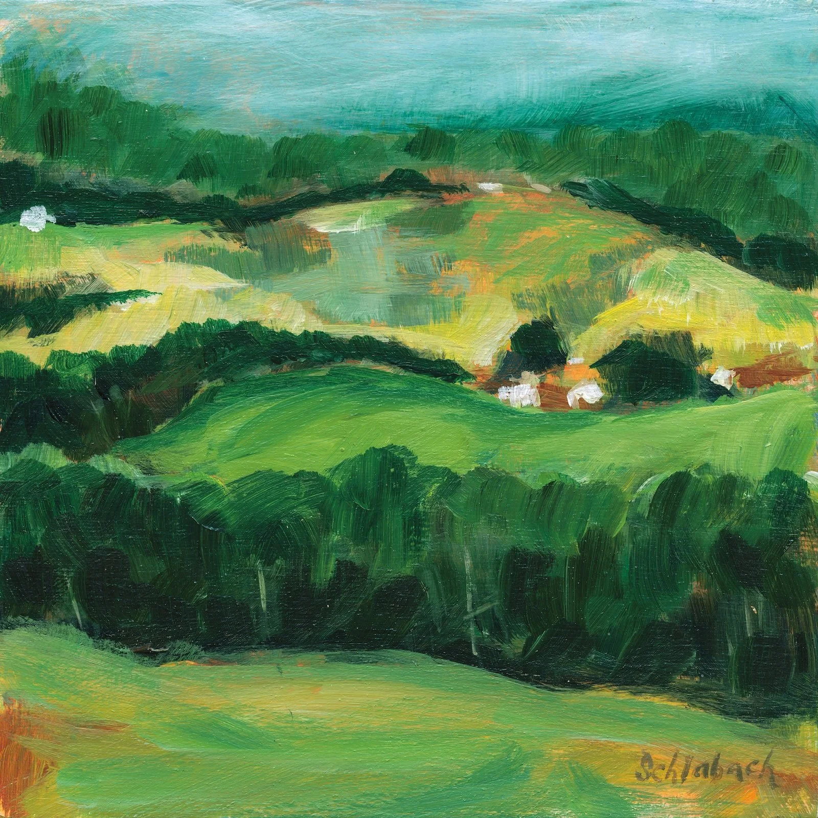 Allen Hill Abstract No 1 10x10 SOLD