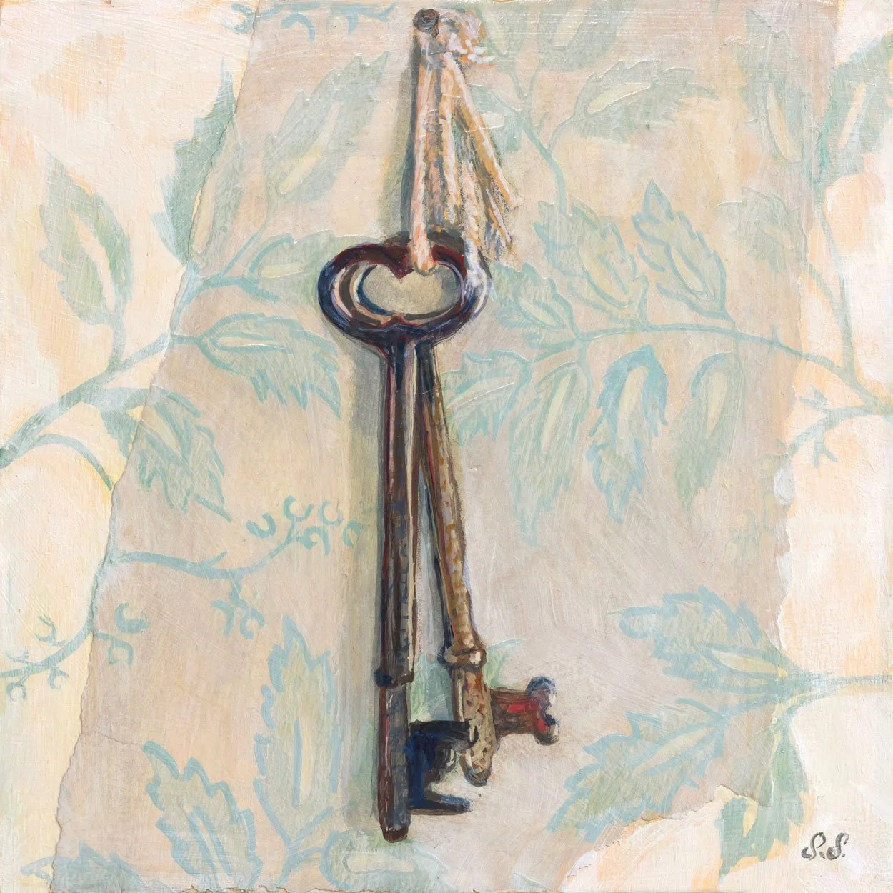 Keys to Home 6x6 SOLD