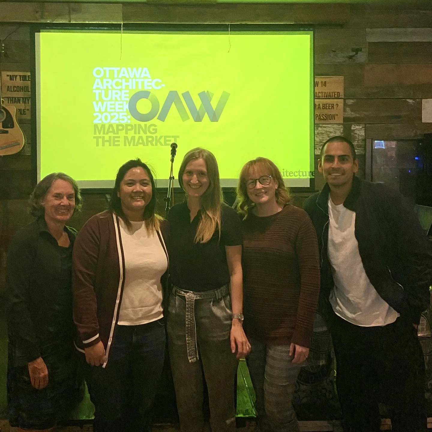 Architecture week is here and it was off to a fun start with Trivia Night!  Team JoT put its architectural knowledge to the test and made it to the challenging lighting round.  Not too shabby. 

The Ottawa Architecture Week organizers did a great job