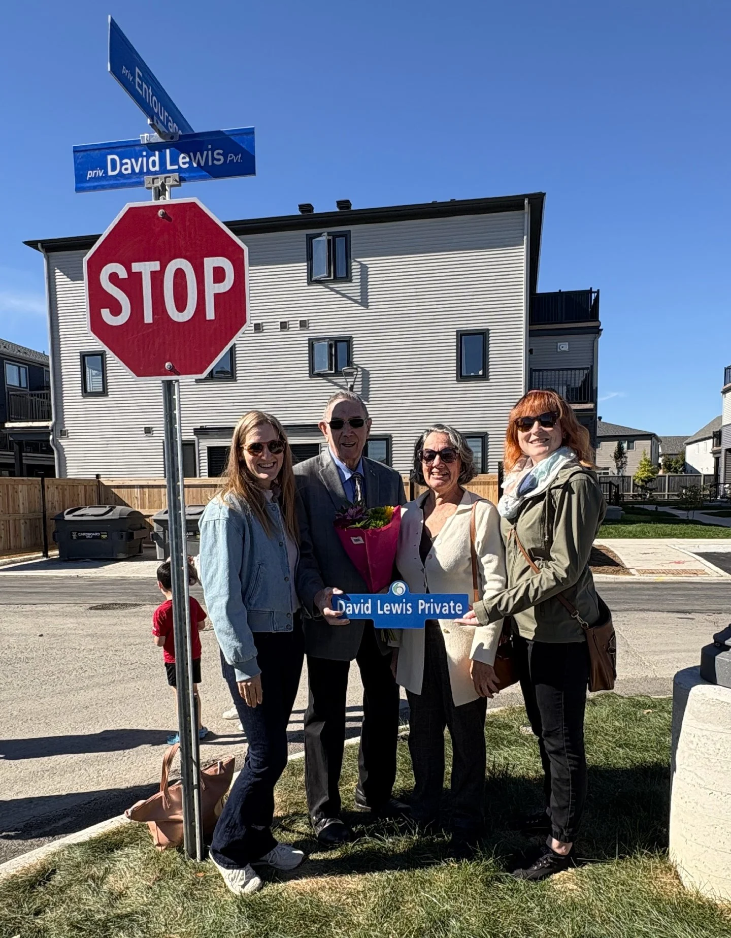 Our good friend David Lewis was presented with a street named after him in Orleans, and we were happy to join the unveiling and celebration.
We have had the pleasure of working with Dave over the past 18 years through Cumberland Housing Corporation, 