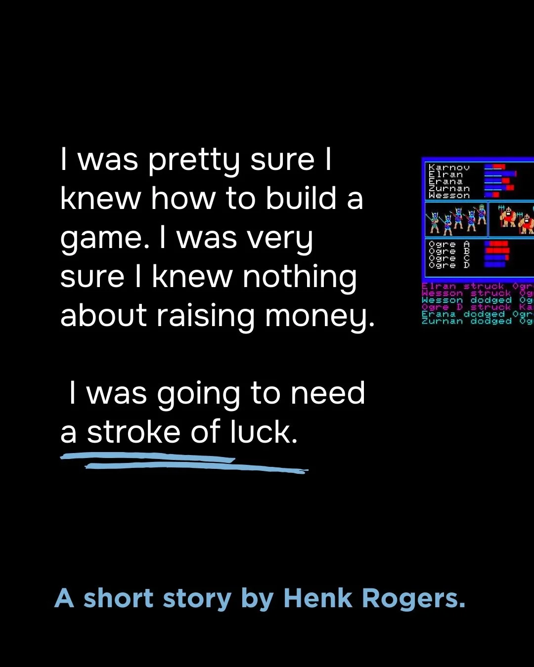 Read my full short story &lsquo;Sink or Swim&rsquo; at the link in my bio, henkrogers.com/blog ✍🏽