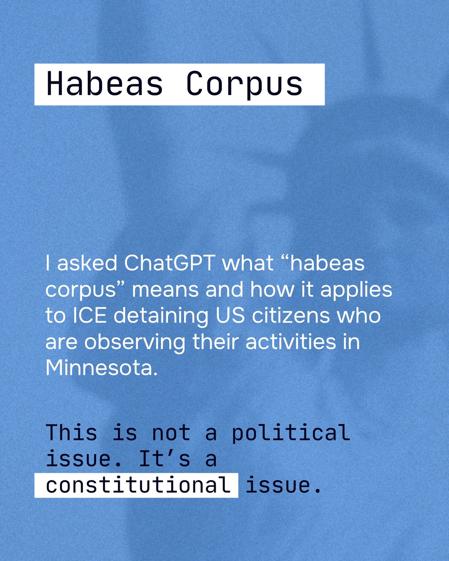 This is not a political issue. It&rsquo;s a constitutional issue.