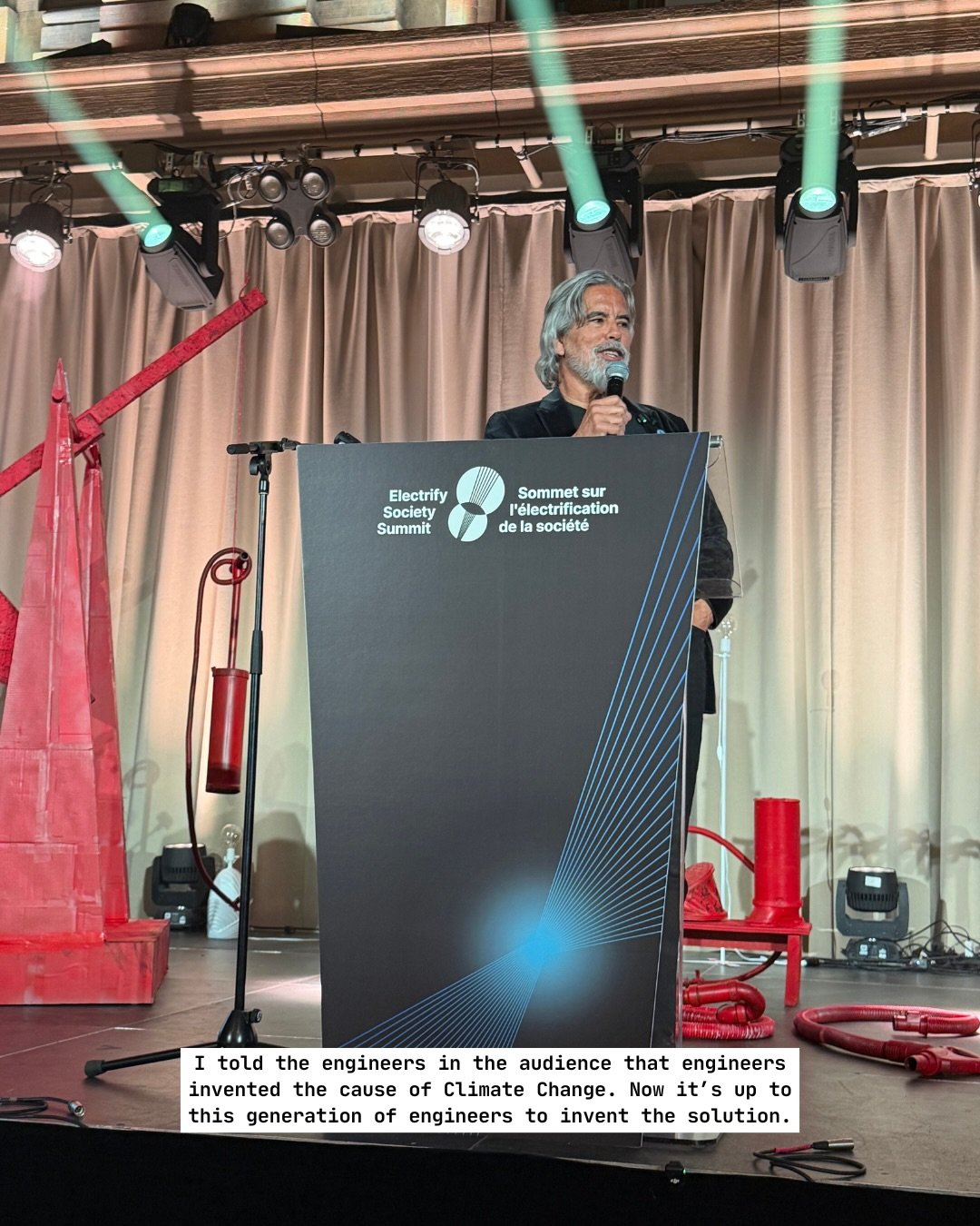 I spoke at the Electrify Society Conference in Montreal.