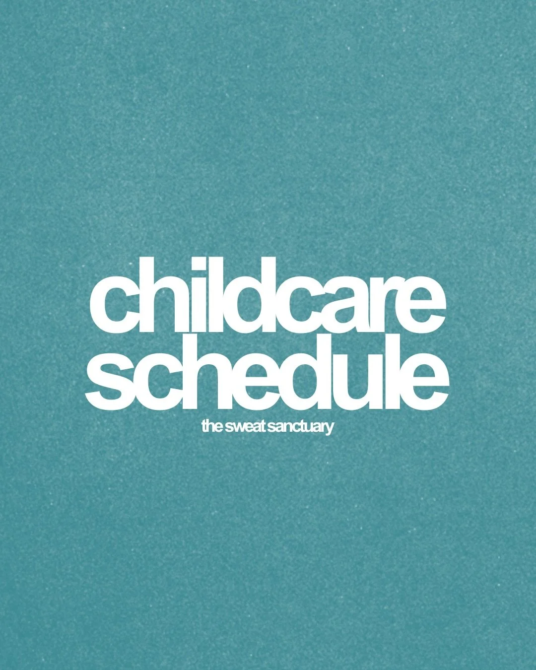 a friendly reminder + exciting update to our childcare schedule ✨

we&rsquo;re so glad to be able to hold this space for you parents! a moment to move, breathe, and take time for you while your little one is cared for.

text us if you&rsquo;re intere