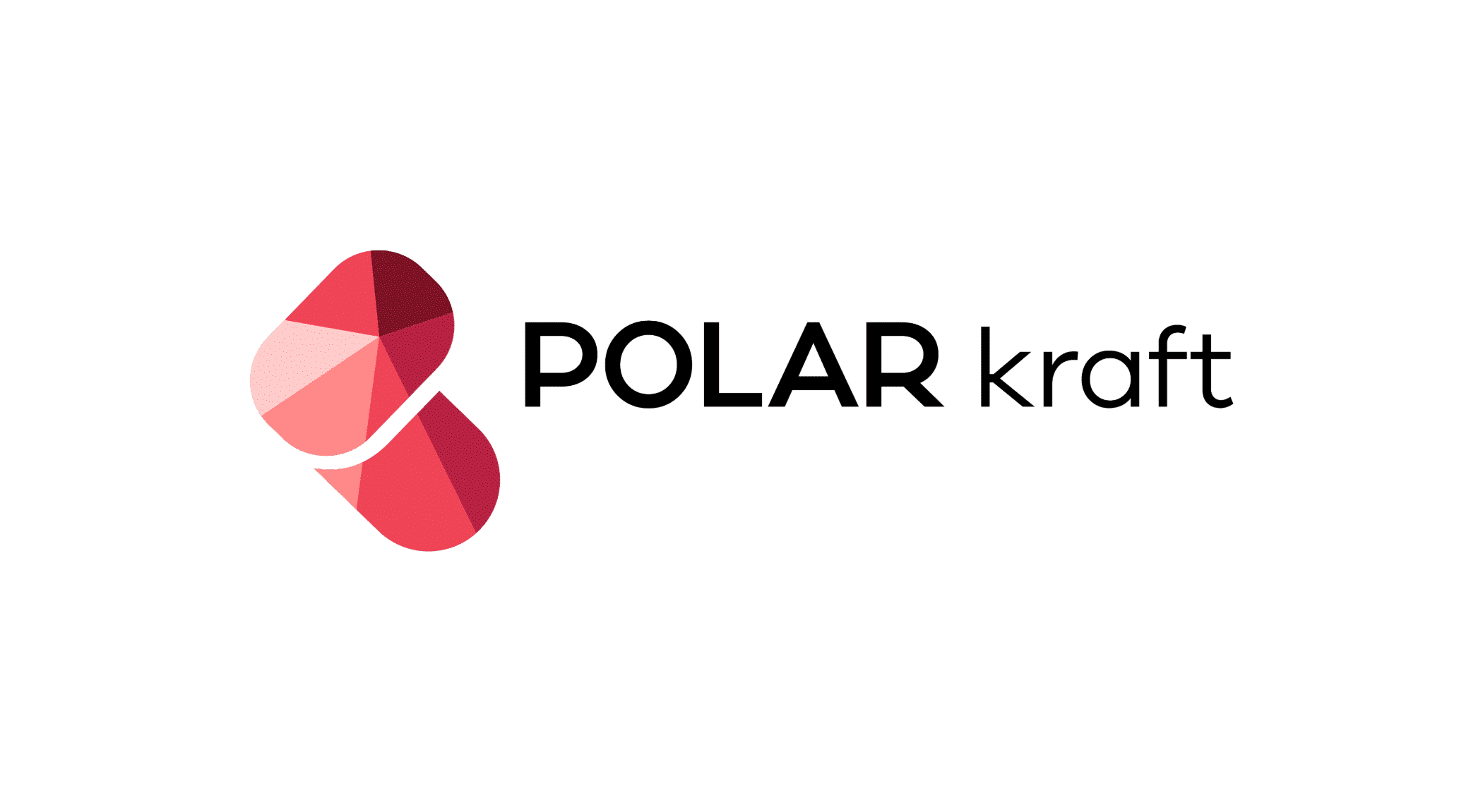 Logo for POLAR kraft med to røde og rosa ikoner og svart tekst