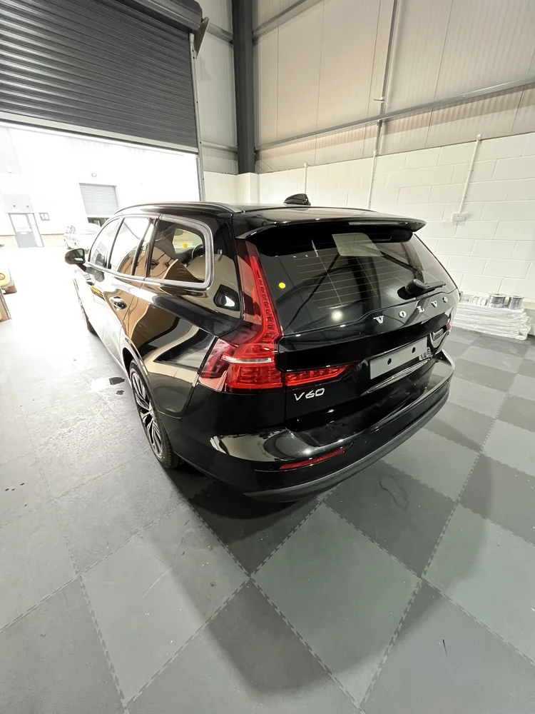 Professional window tint finish