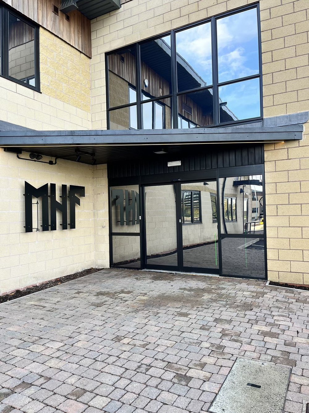 Commercial window tinting on a business premises in Lincoln