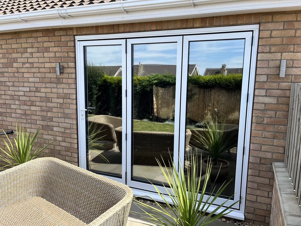 Residential window tinting on a home in Lincoln