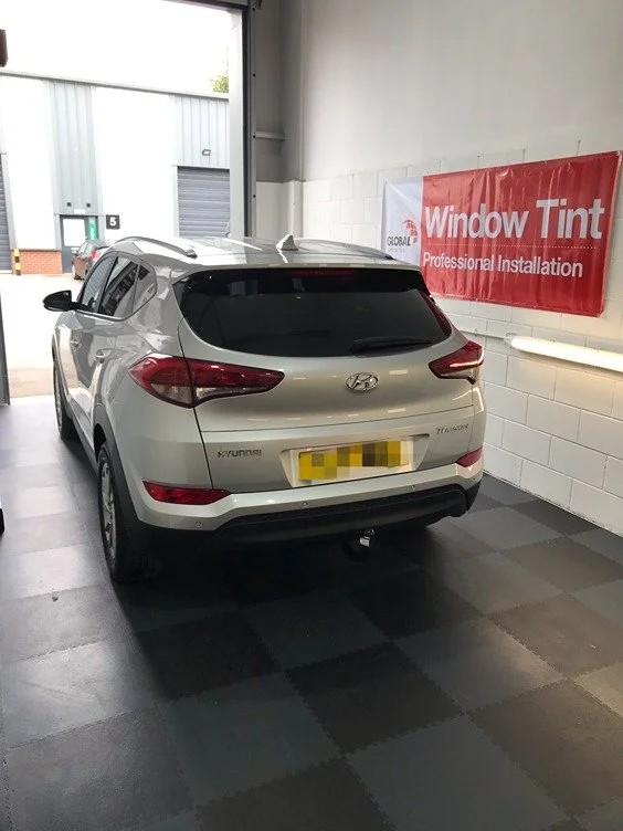 Silver car tinted at Direct Window Tints