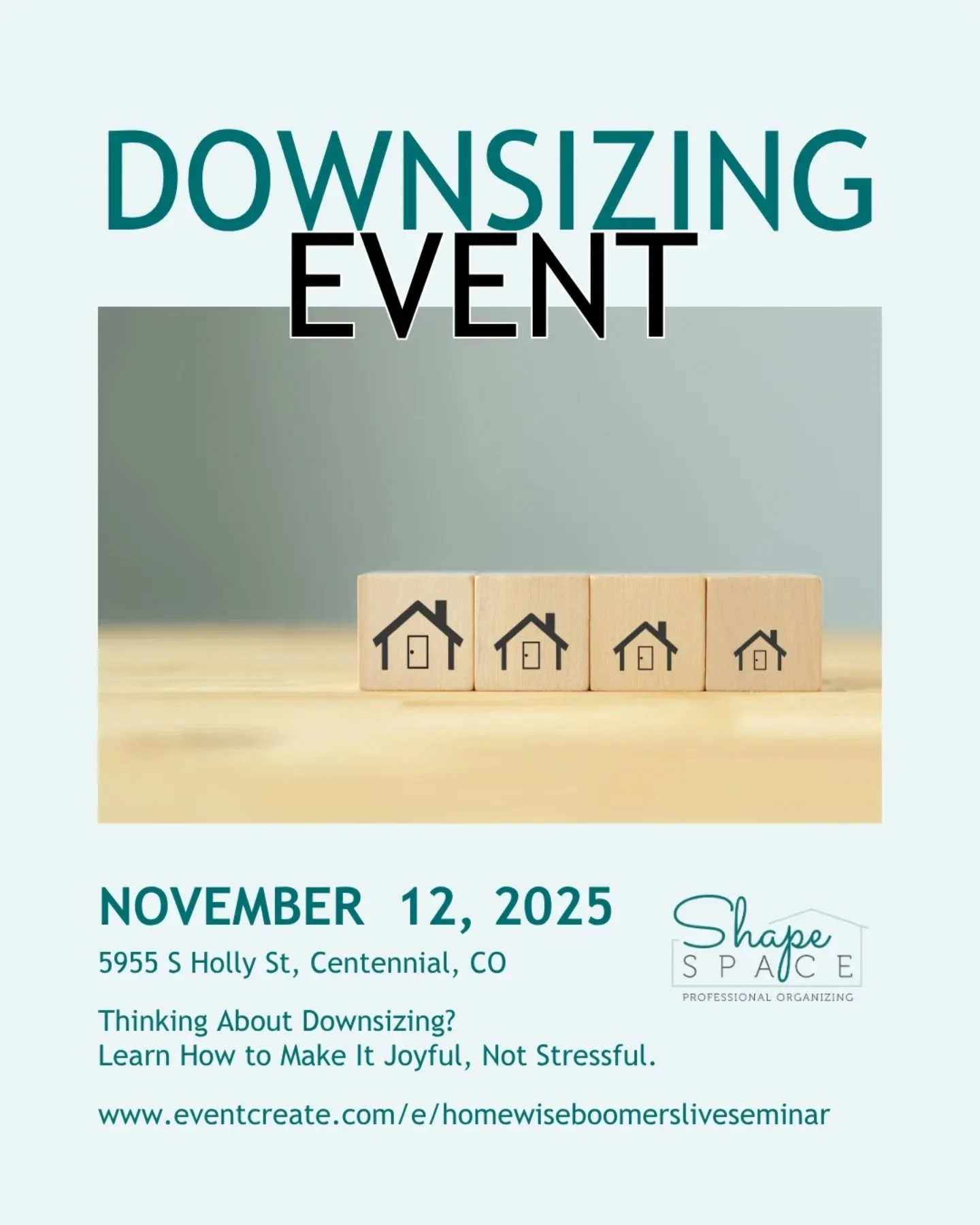 Downsizing on your mind? Join us at Downsizing Made Simple on Nov 12 at Koelbel Library - a free, no-pressure seminar with real steps to start, common mistakes to avoid and local pros who&rsquo;ve helped hundreds of families. 

🗓️ Nov 12
⏰ 9:30 - 11