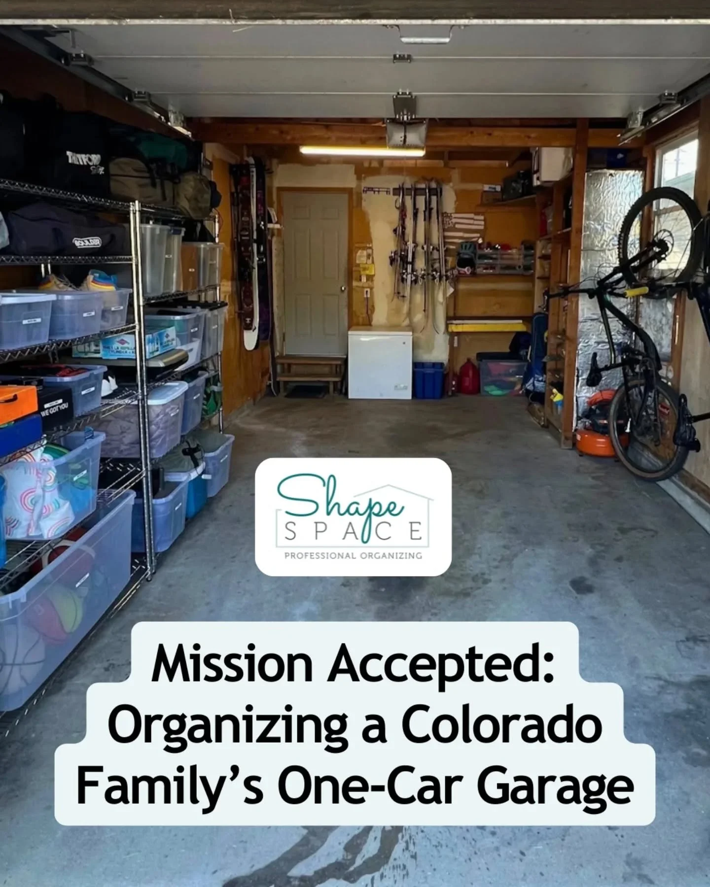 This Colorado family needed a garage that could keep up with real life - three teenage boys, outdoor gear for every season and one car that still needed to fit inside. 

We rebuilt the space with smart storage, bike racks and labeled zones that make 