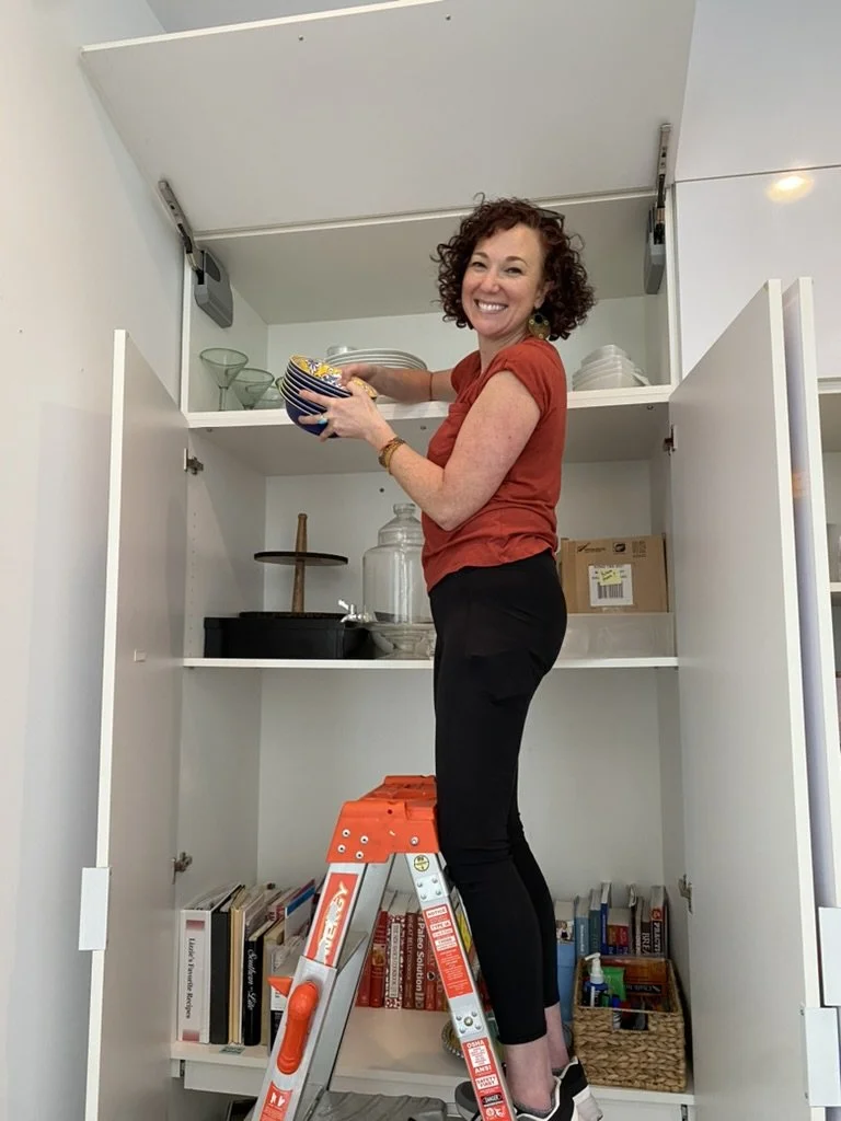 Pantry - Liz Maegan on ladder.jpeg