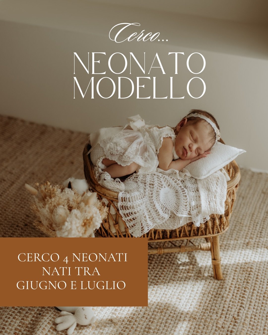 Stai aspettando un bimbo tra fine maggio e luglio? 👇

Cerco 4 famiglie disponibili per una sessione newborn gratuita nel mio studio a Prato.

Il tuo bimbo devr&agrave; avere meno di 20 giorni il giorno della sessione. Ma scrivimi adesso. 

Non &egra