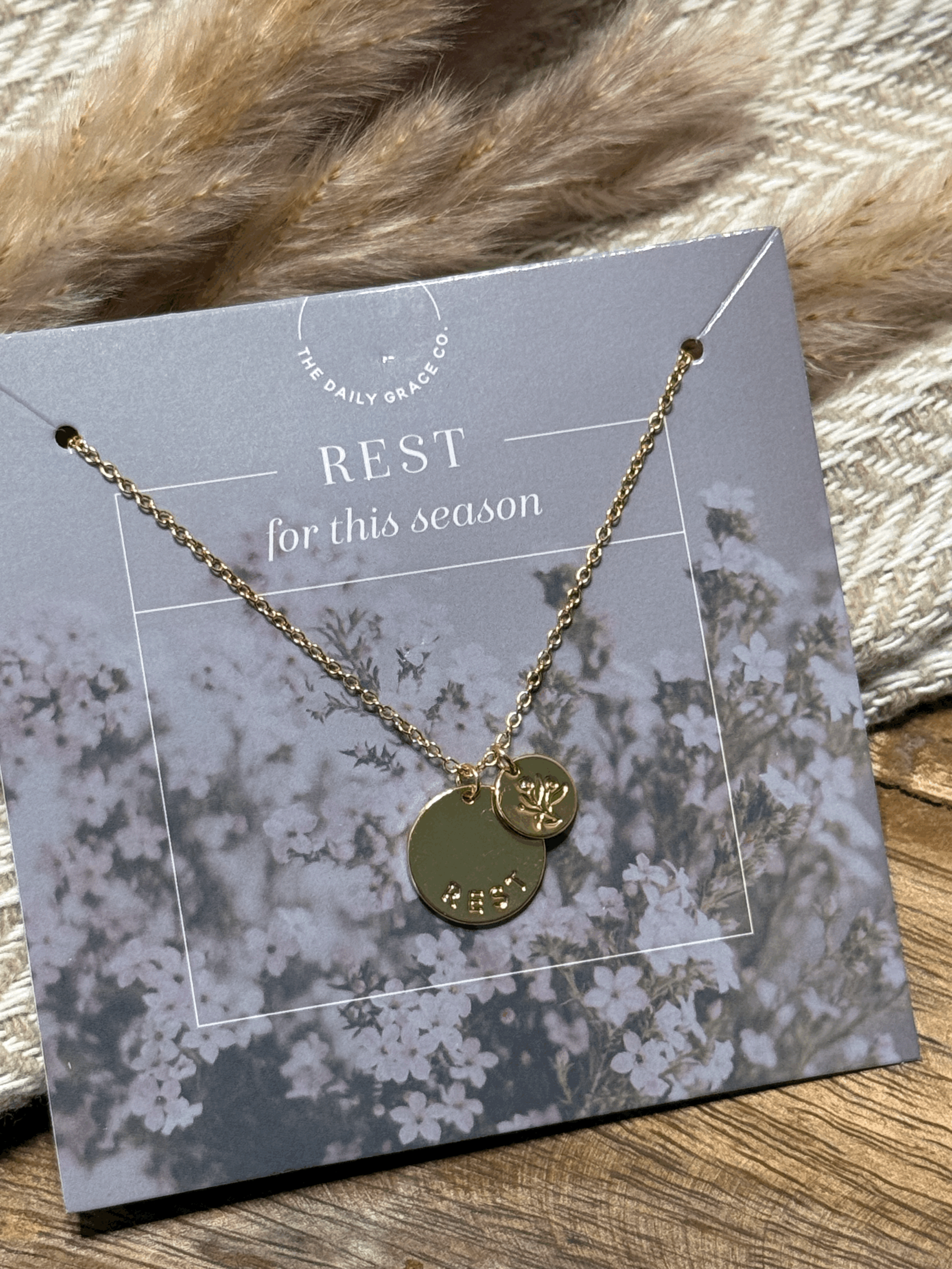 Rest for This Season Necklace