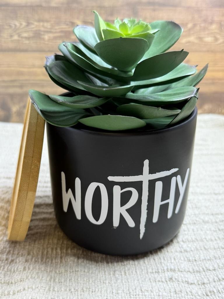 Faith Ceramic Planter Worthy