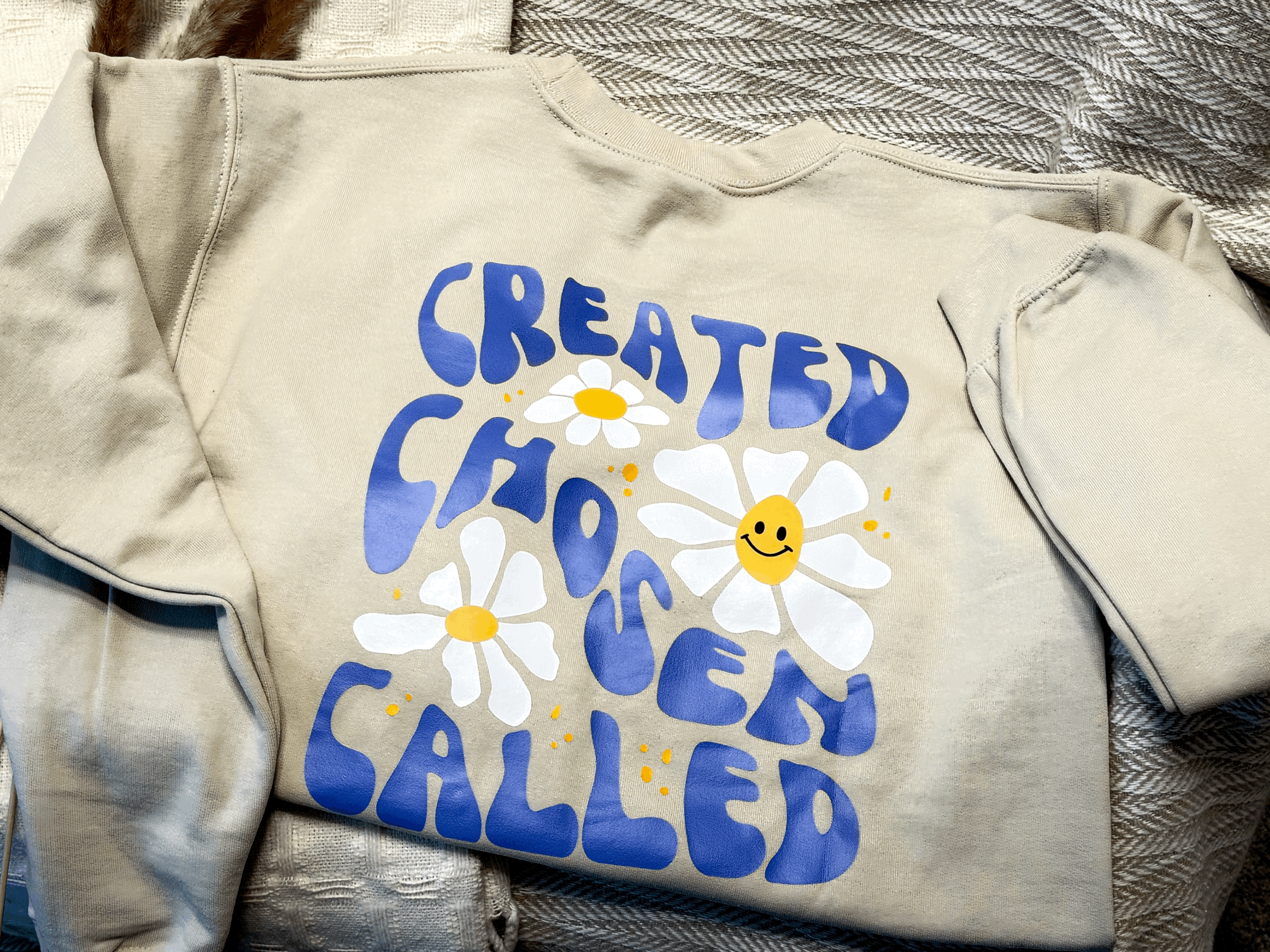 Created Chosen Called Sweatshirt - Sand