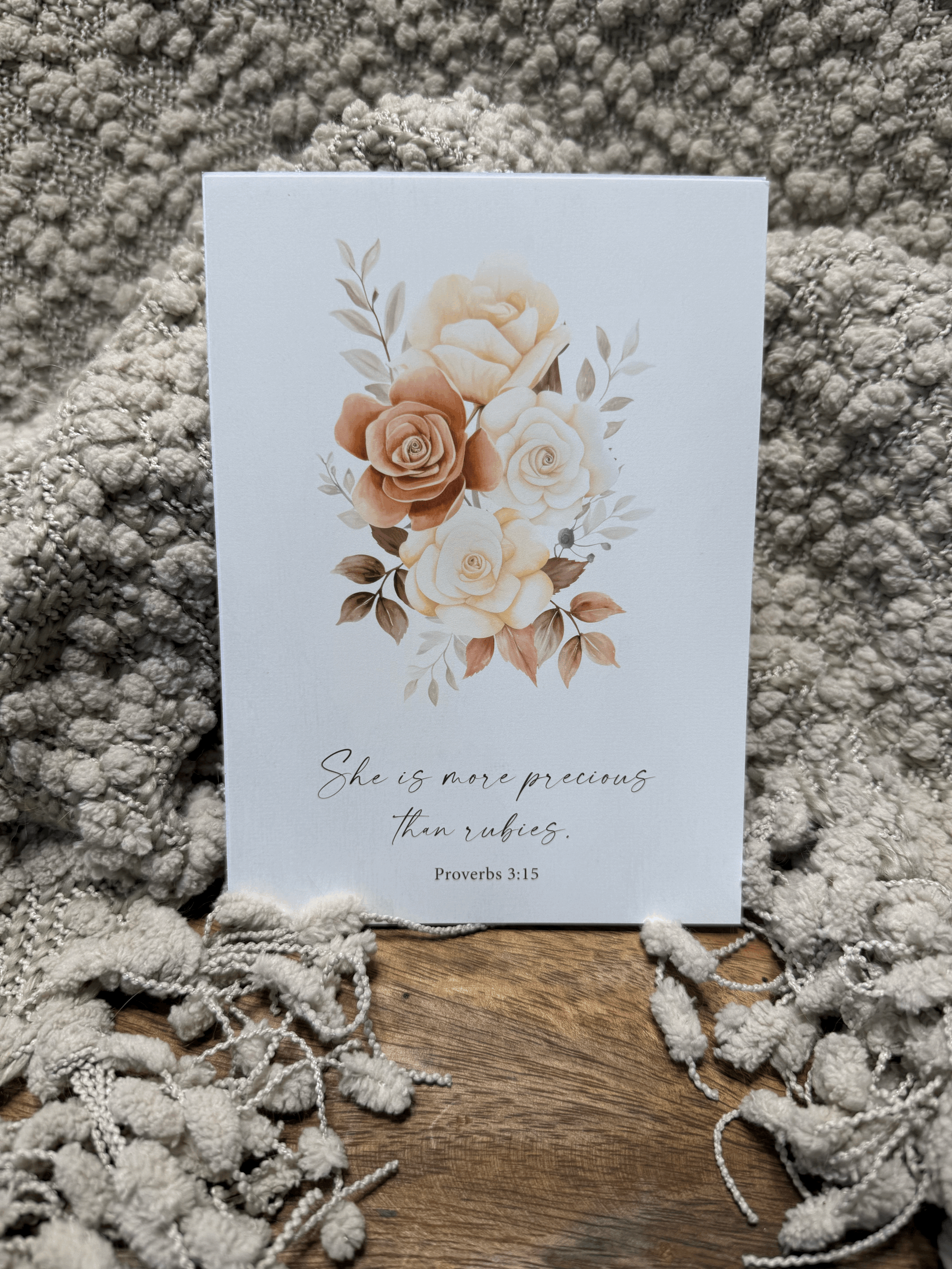 Rubies Scripture Art Print 5x7
