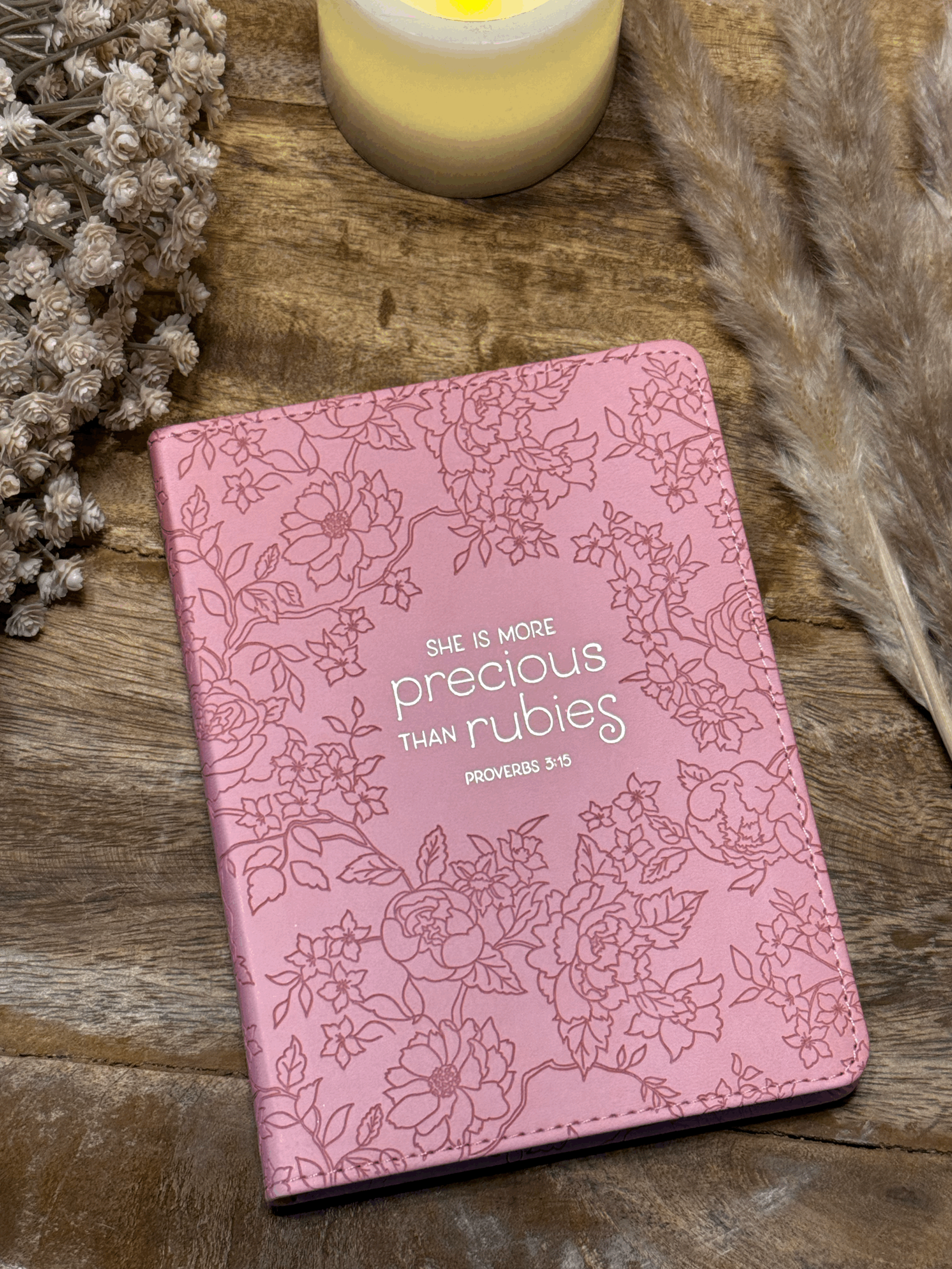 More Precious Than Rubies Journal - Pink