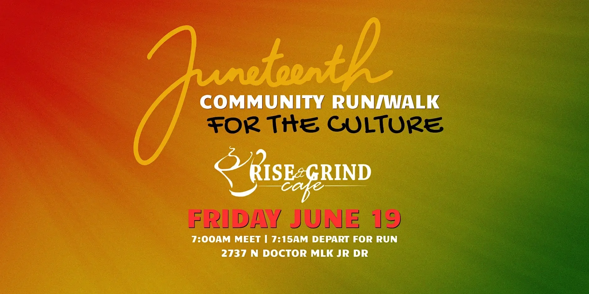 Juneteenth Community Walk/Run: FOR THE CULTURE