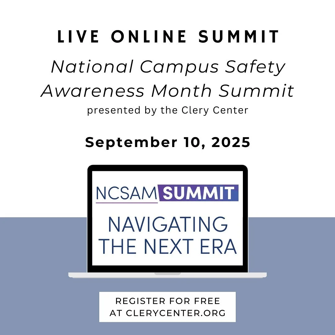 We are excited to support National Campus Safety Awareness Month 2025 as a partner
sponsor for @clerycenter virtual #campussafety summit. 

Learn more about this free
event and register here: https://www.clerycenter.org/ncsam-2025

#DCCESV #NCSAM #DC