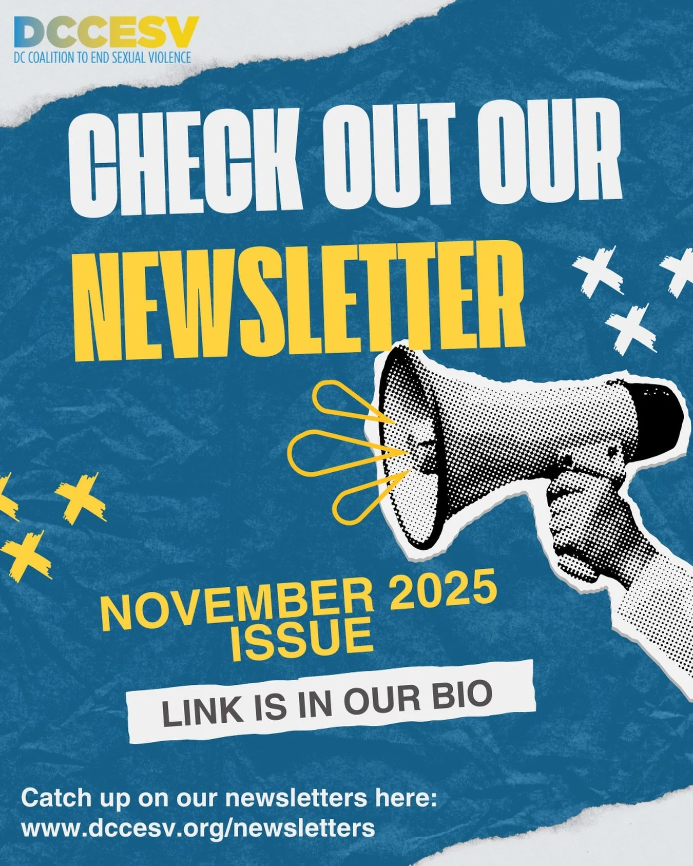 DCCESV&rsquo;s latest newsletter is here! 🗞️

Our November issue has it all: recent community events, legislative updates, and upcoming trainings! Be sure to check it out today at the link in our bio or by visiting dccesv.org 

#Newsletter #DCCESV #