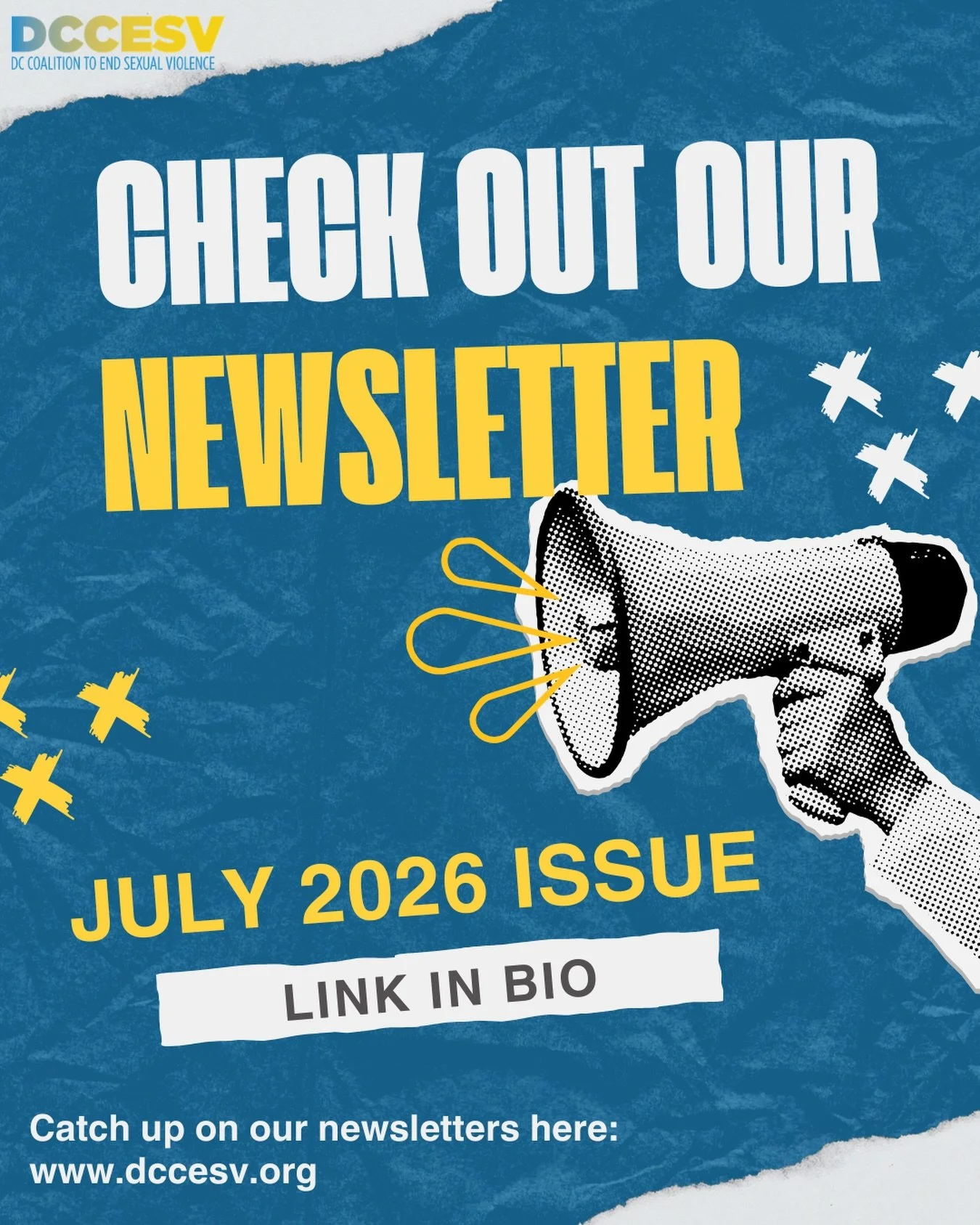 Catch up on what&rsquo;s happening at DCCESV, our newest newsletter is out now! 🗞️

Our July issue recaps the past quarter, including Sexual Assault Awareness Month, community events, new reports and resources, as well as upcoming trainings! Be sure