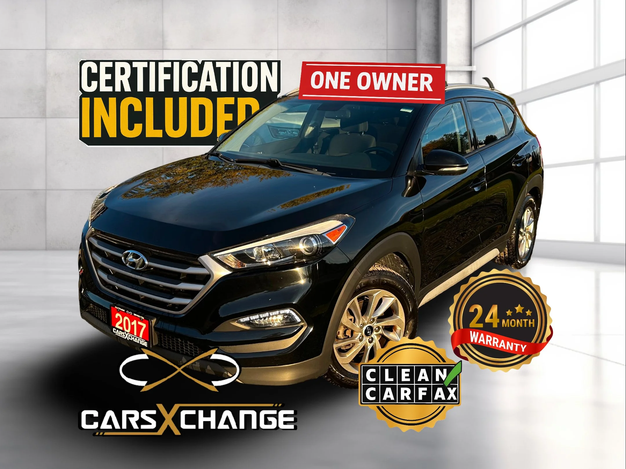 2017 Hyundai Tucson Premium AWD 37 Service Records ONE OWNER CLEAN CARFAX CERTIFY & WARRANTY (76,000KM)