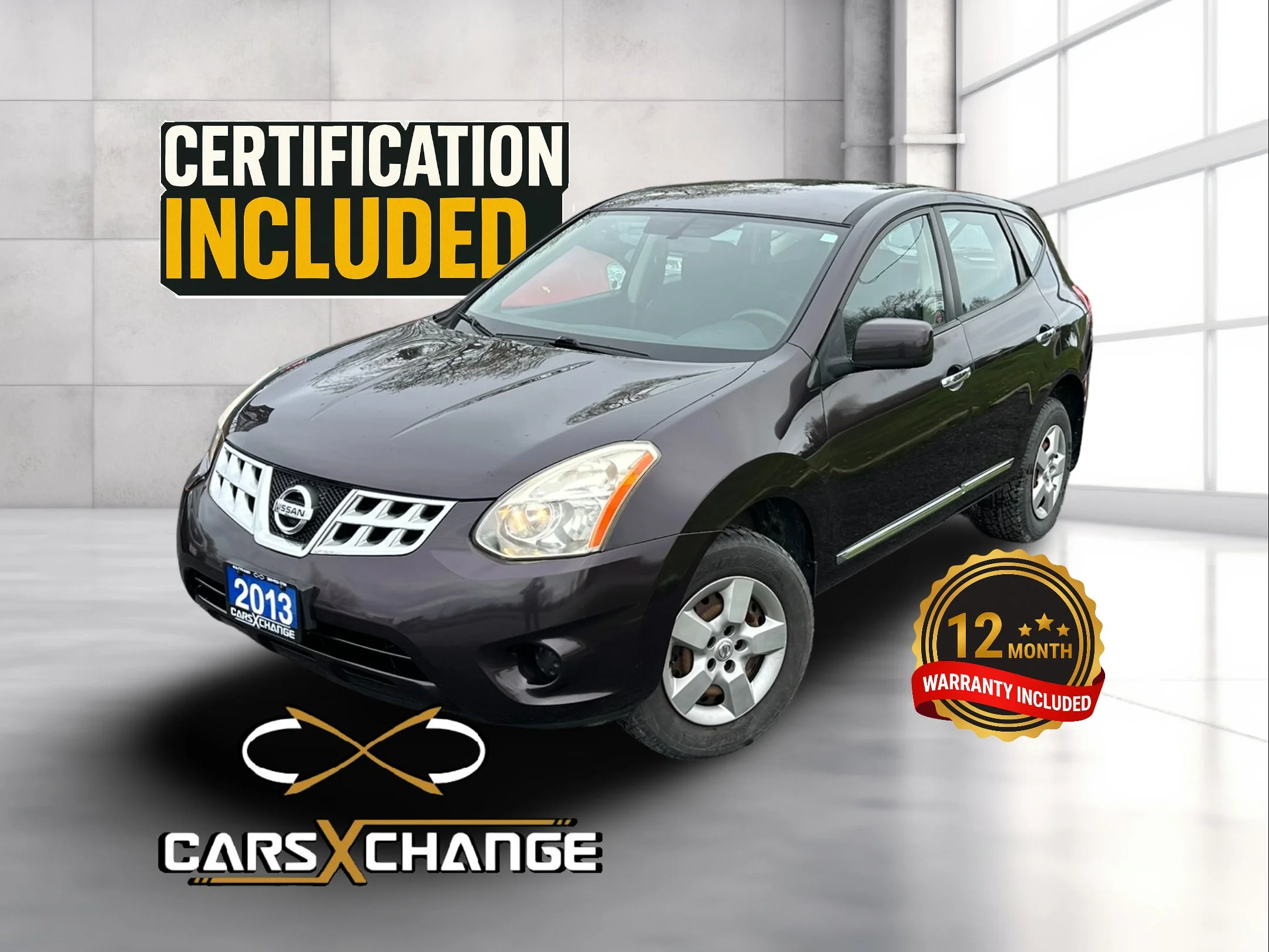 2013 Nissan Rogue S FWD CERTIFY & WARRANTY (128,000KM)