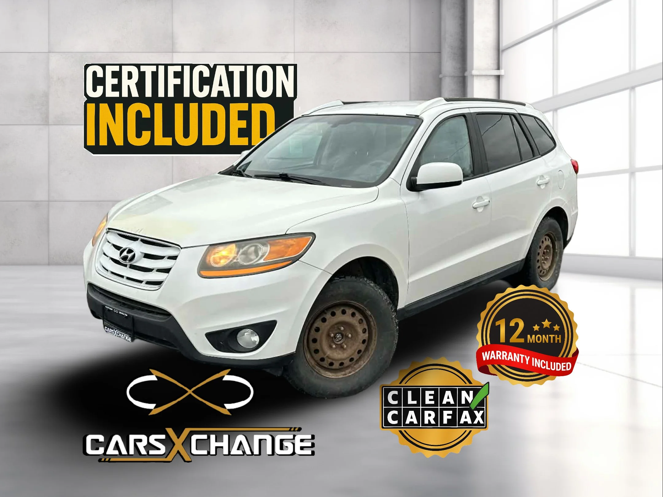 2011 Hyundai Santa Fe GL AWD CLEAN CARFAX CERTIFY & WARRANTY (154,000KM)