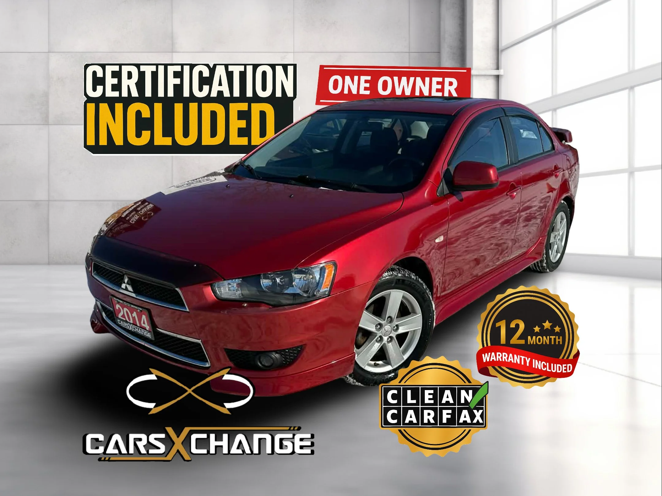 2014 Mitsubishi Lancer SE FWD Limited Edition ONE OWNER CLEAN CARFAX CERTIFY & WARRANTY (77,000KM)