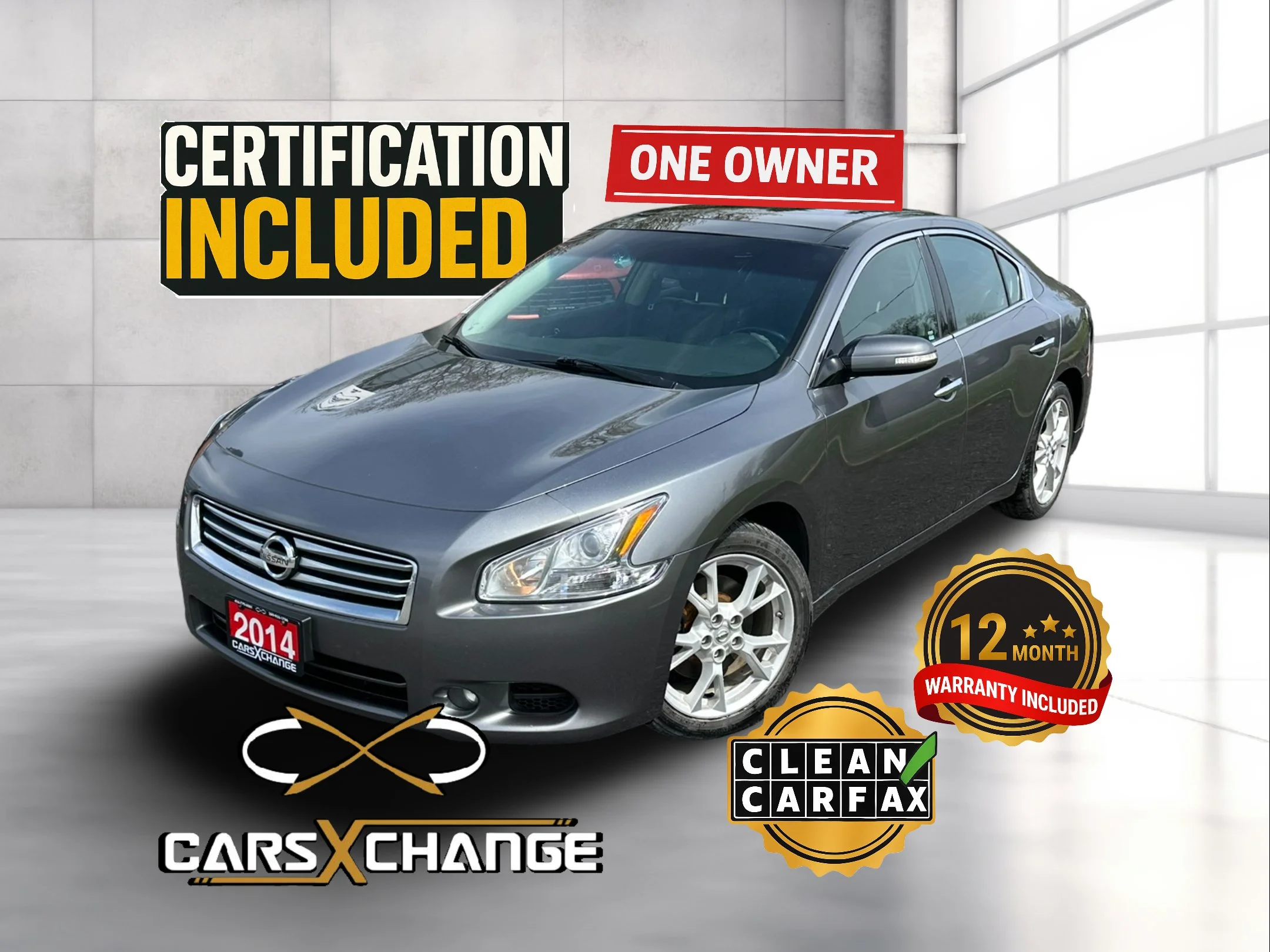 2014 Nissan Maxima SV Fully Loaded ONE OWNER CLEAN CARFAX CERTIFY & WARRANTY (147,000KM)