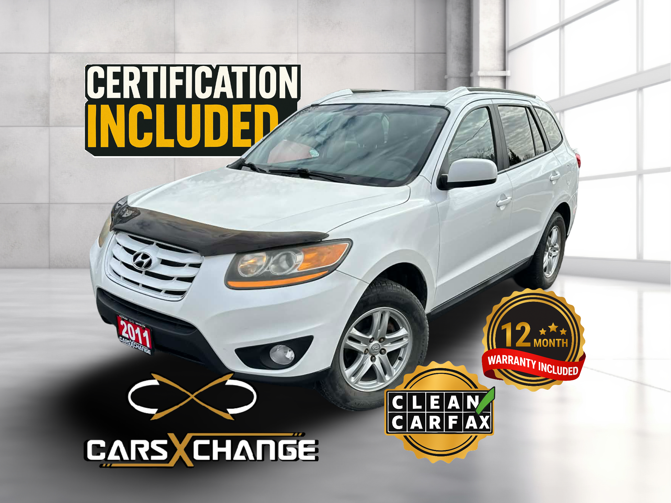 2011 Hyundai Santa Fe GL AWD CLEAN CARFAX CERTIFY & WARRANTY (154,000KM)