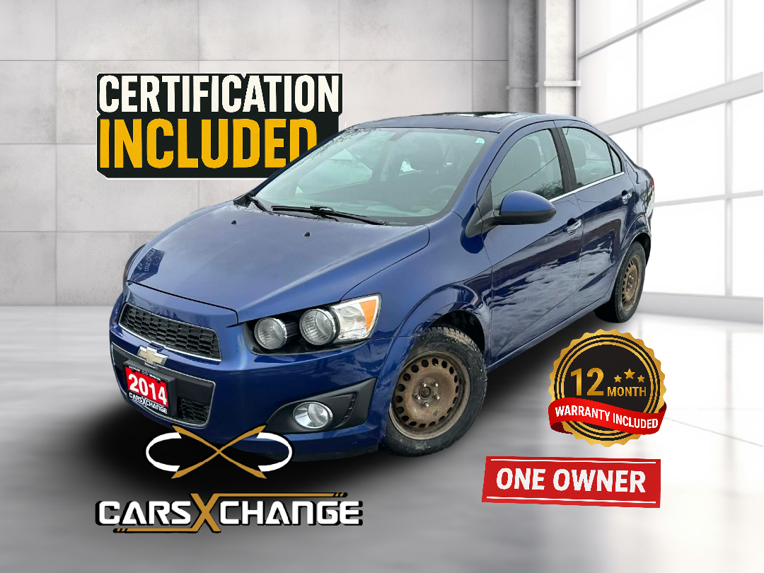 2014 Chevrolet Sonic LT Sedan ONE OWNER CERTIFY & WARRANTY (142,000KM)