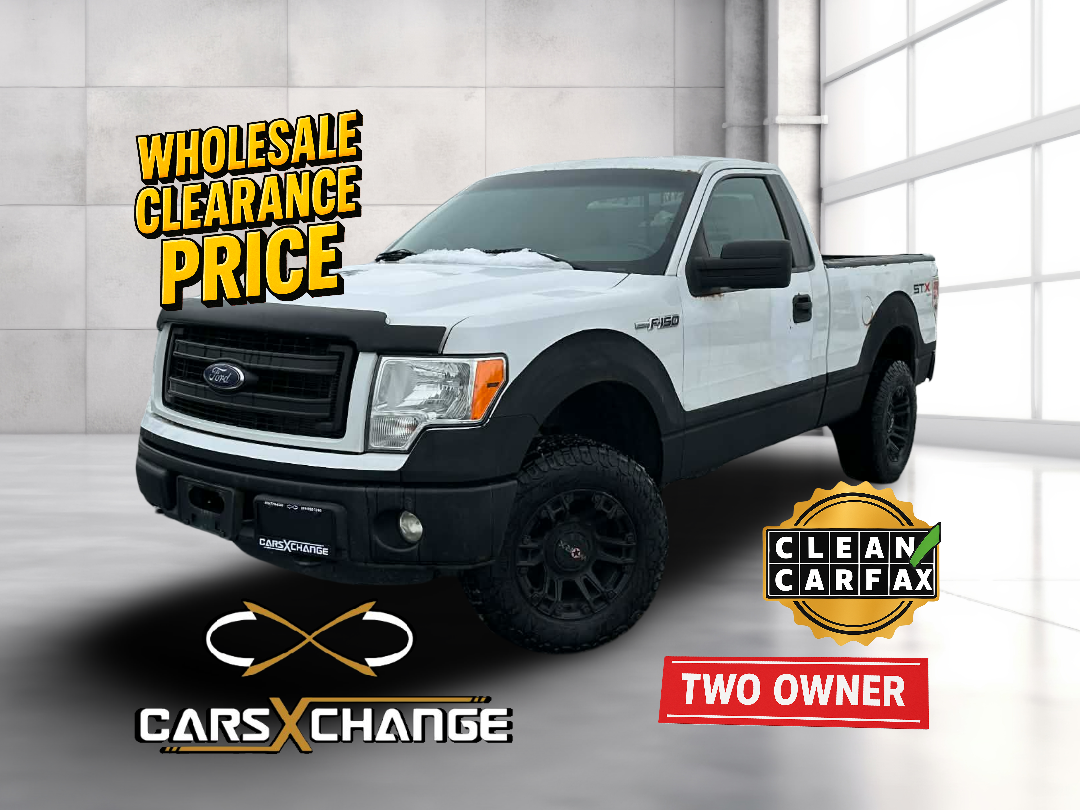 2013 Ford F-150 STX 4X4 5.0L V8 Coyote Engine TWO OWNER CLEAN CARFAX (264,000KM)