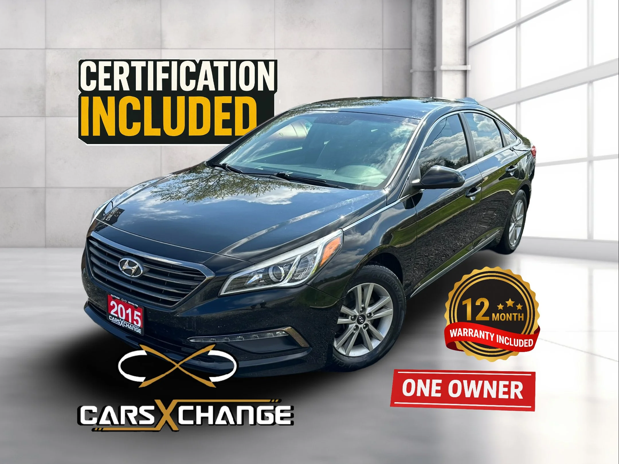 2015 Hyundai Sonata GL ONE OWNER CERTIFY & WARRANTY (84,000KM)