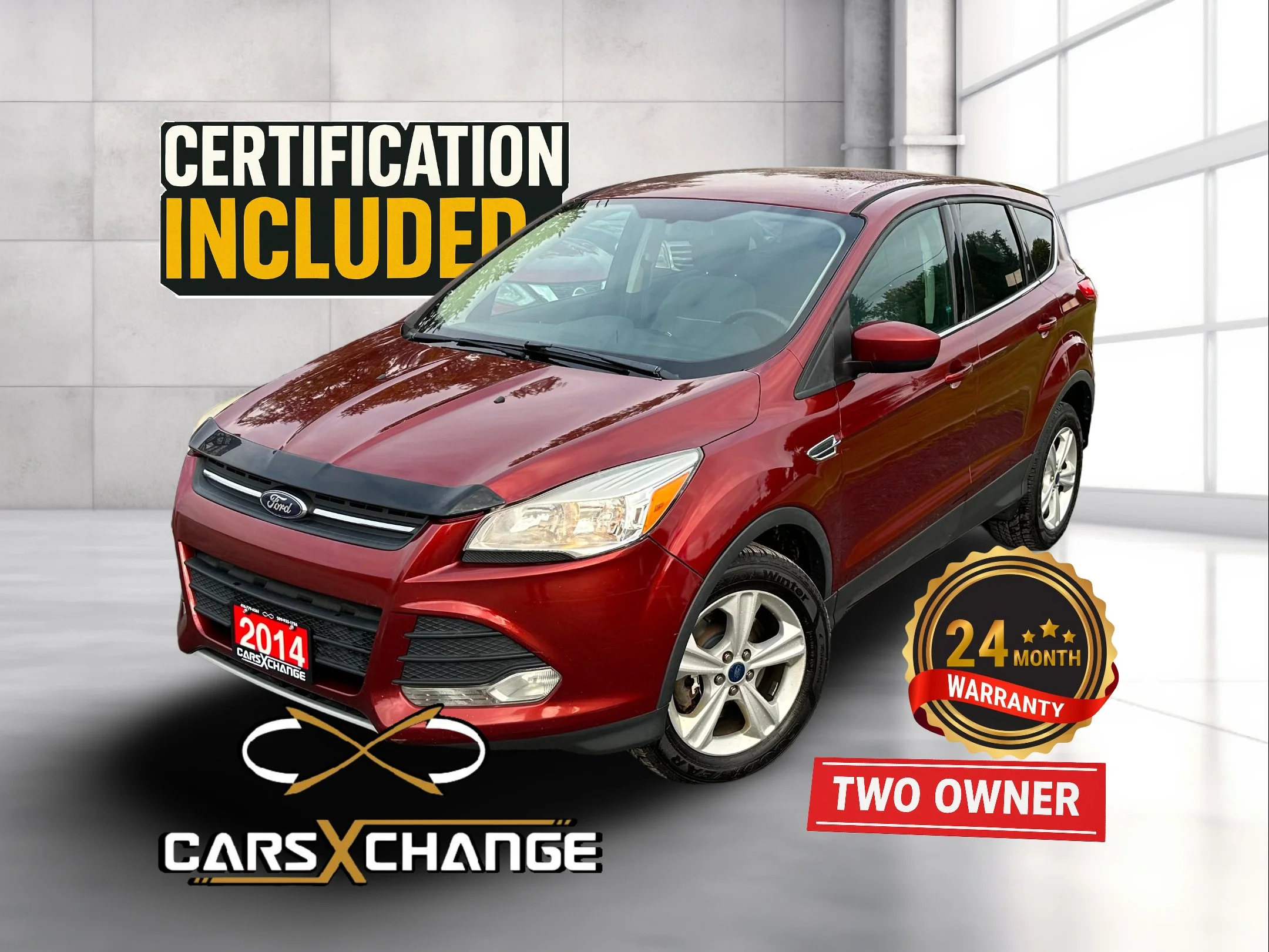 ** SOLD ** 2014 Ford Escape 4WD SE TWO OWNER CERTIFY & WARRANTY (130,000KM)
