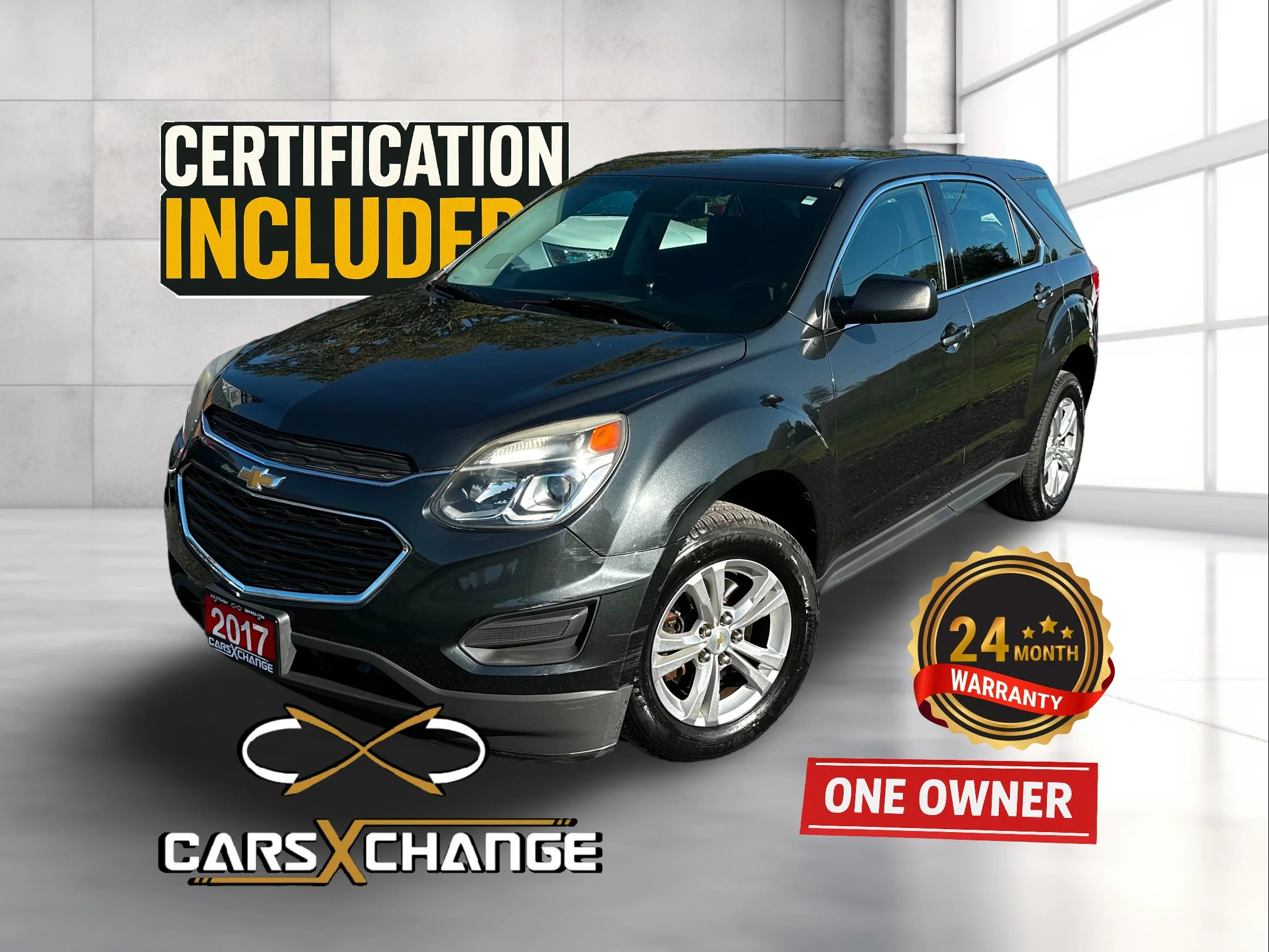 2017 Chevrolet Equinox LS Low KMs ONE OWNER CERTIFY & WARRANTY (126,000KM)