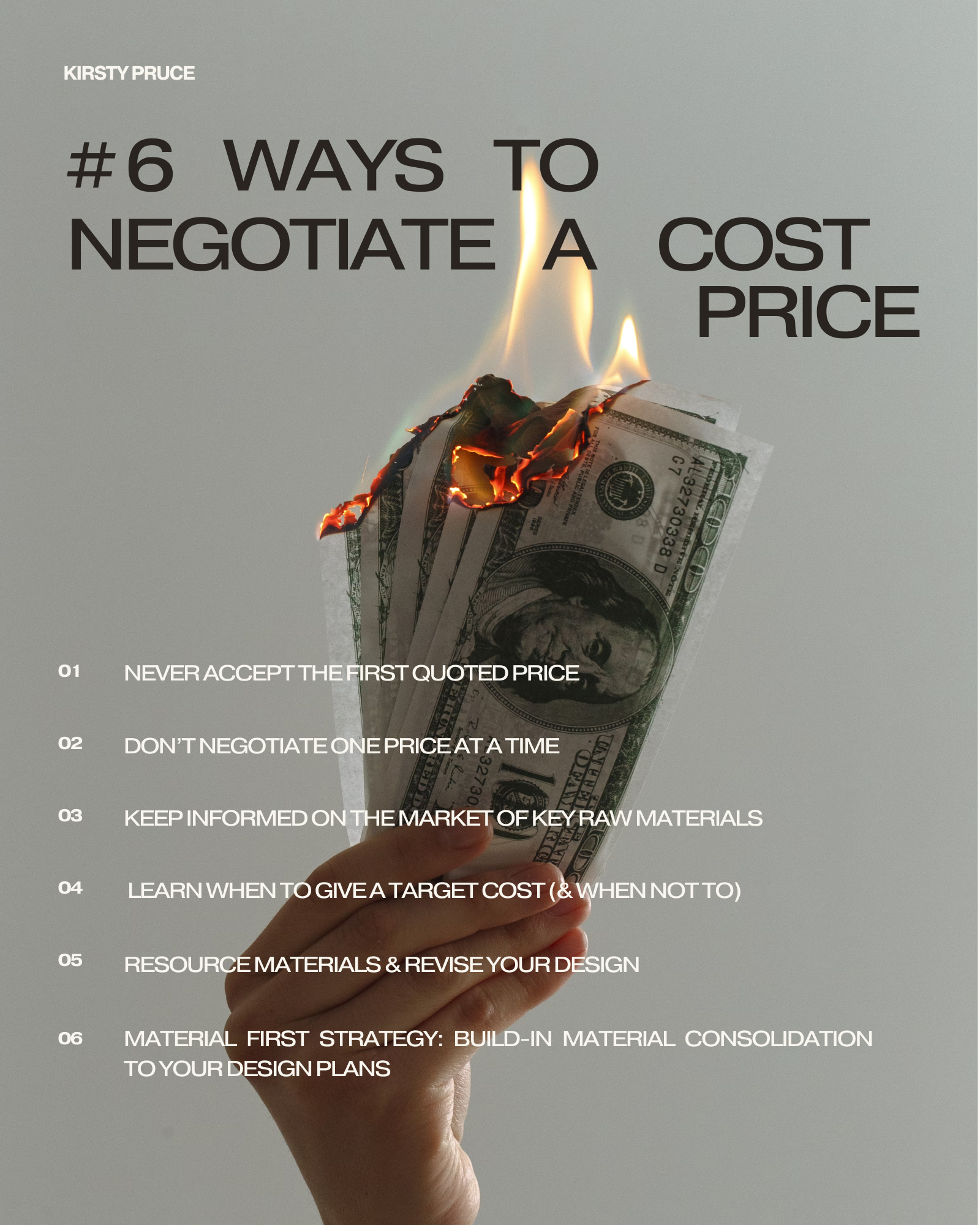 PRICE NEGOTIATION 101:         6 ways to negotiate a cost price