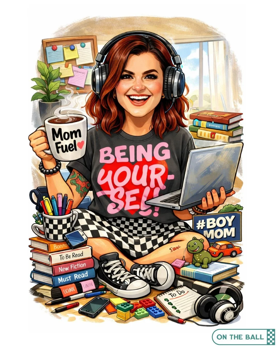 Running a business, raising a human, surviving on coffee and color-coded chaos.

If your life feels like laptops, LEGO bricks, a long TBR list next to the to-do list, and a whole lot of heart all mixed together&hellip; same.

We juggle it because we 